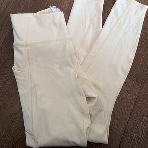 Fabletics Cream Leggings